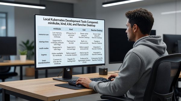 Local Kubernetes Development Tools Compared: minikube, kind, k3d, and Rancher Desktop
